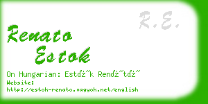 renato estok business card